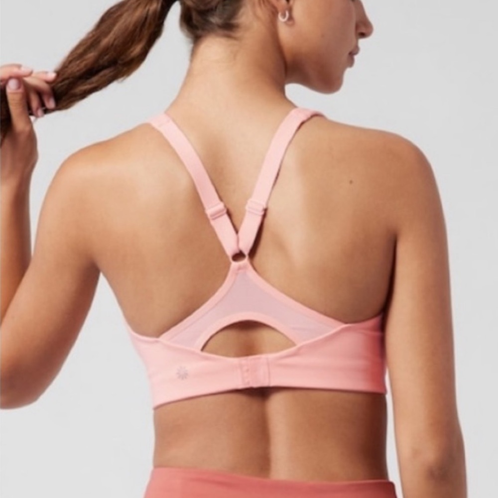 Athleta Advance NWOT Zip-Front keyhole back adjustable high impact sweat wicking - Picture 2 of 7
